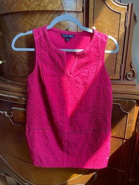 Tommy Hilfiger Embroidery Tank- Red